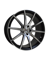 Vissol Forged F-190 Matte-Black-With-Matte-Polished R21 W11.5 PCD5x120 ET26.0 DIA74.1 